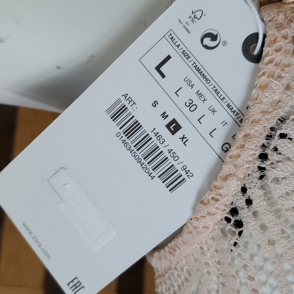 NWT! Zara Lace crop top - Picture 7 of 9